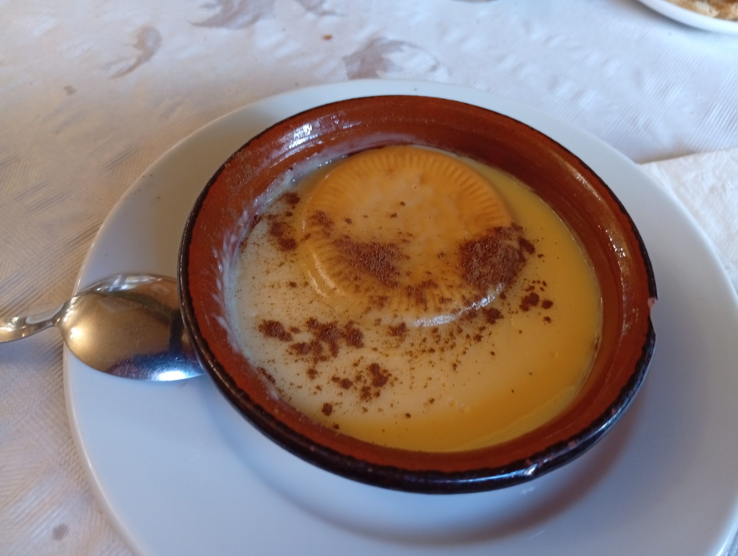 Natillas con gallera María caseras, un manjar.